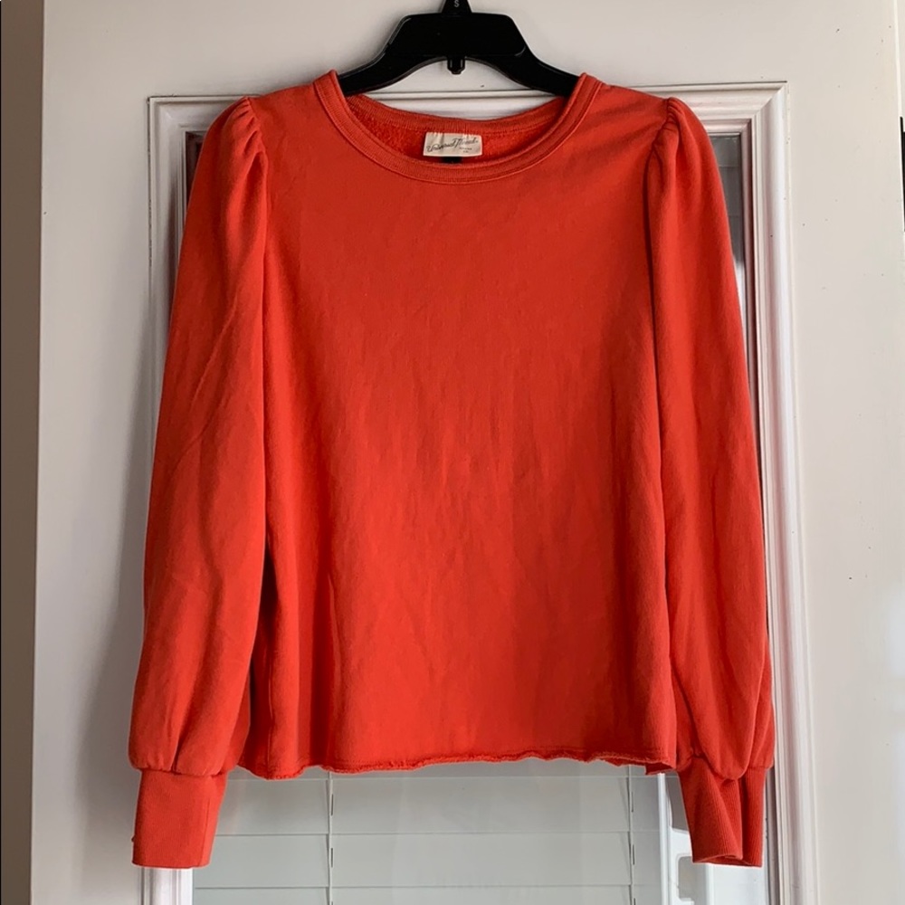Universal Thread Orange Crew Neck Sweater